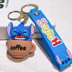 Stitch coffee keychain